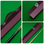 ARIX - Handle Carry and Clasps Metal Lining, Padded Soft with Shell Hard 32-inch, Case Cue 2-Piece Burgundy