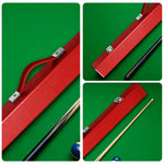 ARIX - Handle Carry and Clasps Metal Lining, Padded Soft with Shell Hard 32-inch, Case Cue 2-Piece Red