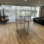 ARIX - Design Holder Dual-Level Stable and Finish Smooth with Stand Floor Wooden 8-Cue Rack, Cue Corner OAK Tone Wood Oak