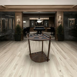 ARIX - Design Holder Dual-Level Stable and Finish Smooth with Stand Floor Wooden 8-Cue Rack, Cue Corner Mahogany Walnut