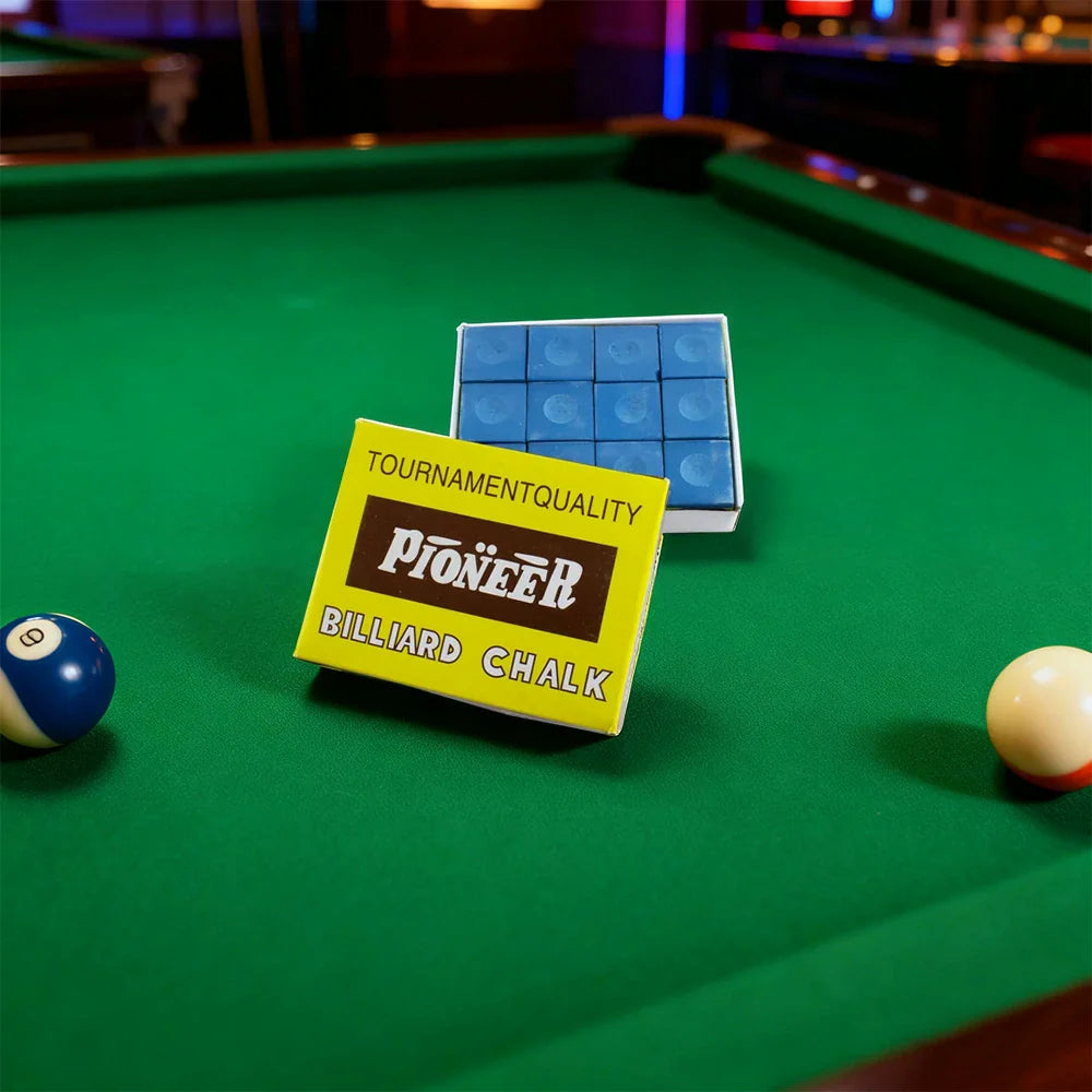 ARIX - Coating Smooth with Chalk Cue Tournament-Grade 12-Pack, Chalk Pioneer Blue