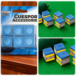 ARIX - Coating Smooth with Chalk Cue Tournament-Grade 6-Pack, Chalk Pioneer Blue
