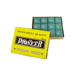 ARIX - Coating Smooth with Chalk Cue Tournament-Grade 12-Pack, Chalk Pioneer Green