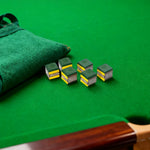 ARIX - Coating Smooth with Chalk Cue Tournament-Grade 6-Pack, Chalk Pioneer Green