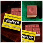 ARIX - Coating Smooth with Chalk Cue Tournament-Grade 12-Pack, Chalk Pioneer Red