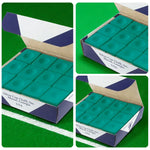 ARIX - Control Smooth for Chalk Cue Fine-Grain 12-Pack, Chalk Cup Silver Green