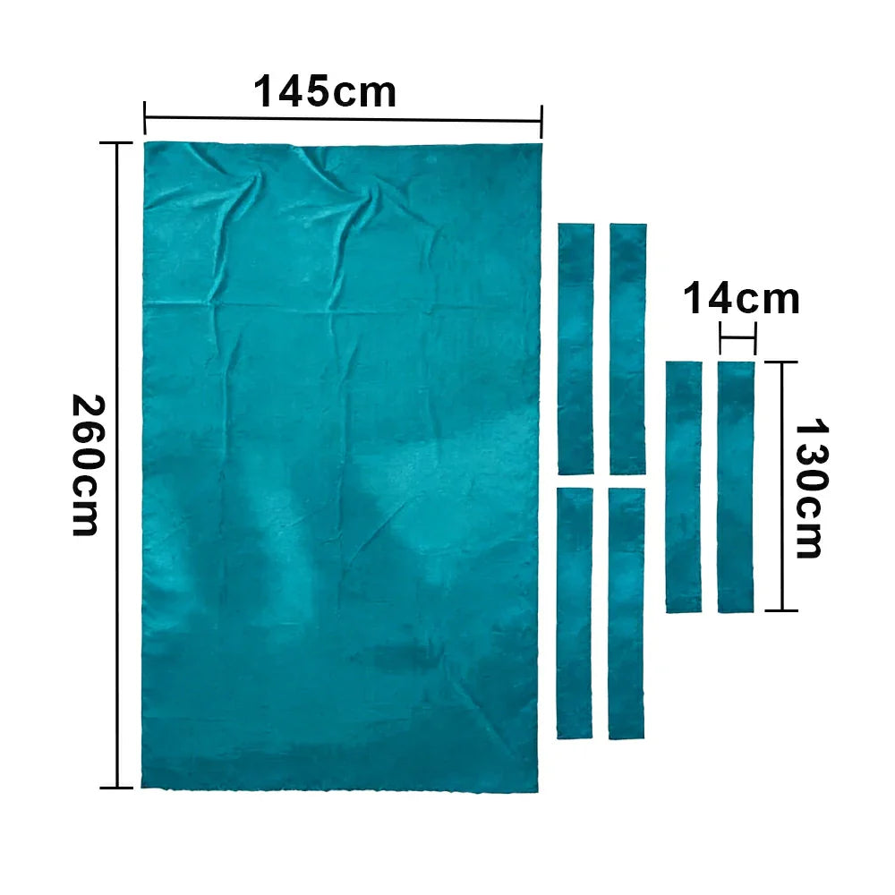 ARIX 7/8/9FT Billiard Table Cloth - High-Density Wool Blend for Smooth & Accurate Play, Anti-Pilling Durable Fabric - Aqua Blue
