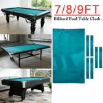ARIX 7/8/9FT Billiard Table Cloth - High-Density Wool Blend for Smooth & Accurate Play, Anti-Pilling Durable Fabric - Aqua Blue