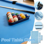 ARIX 7/8/9FT Billiard Table Cloth - High-Density Wool Blend for Smooth & Accurate Play, Anti-Pilling Durable Fabric - Baby Blue