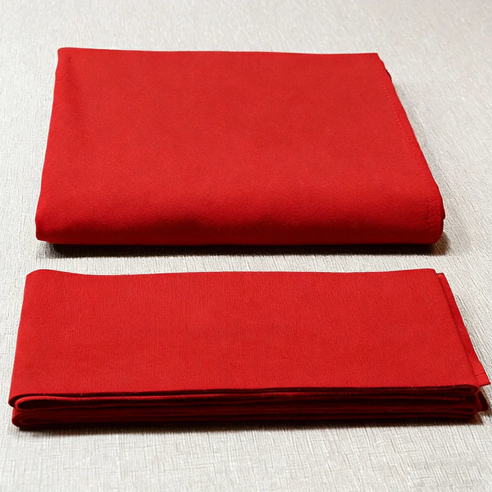 ARIX 7/8/9FT Billiard Table Cloth - High-Density Wool Blend for Smooth & Accurate Play, Anti-Pilling Durable Fabric - Bright Red