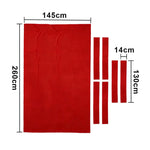ARIX 7/8/9FT Billiard Table Cloth - High-Density Wool Blend for Smooth & Accurate Play, Anti-Pilling Durable Fabric - Bright Red