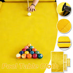 ARIX 7/8/9FT Billiard Table Cloth - High-Density Wool Blend for Smooth & Accurate Play, Anti-Pilling Durable Fabric - Bright Yellow