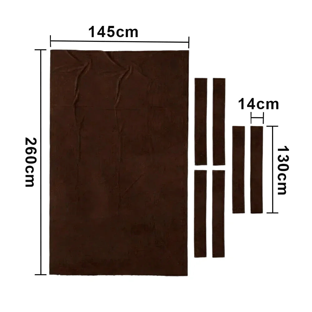 ARIX 7/8/9FT Billiard Table Cloth - High-Density Wool Blend for Smooth & Accurate Play, Anti-Pilling Durable Fabric - Chocolate Brown