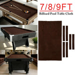 ARIX 7/8/9FT Billiard Table Cloth - High-Density Wool Blend for Smooth & Accurate Play, Anti-Pilling Durable Fabric - Chocolate Brown