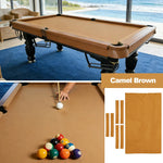 ARIX 7/8/9FT Billiard Table Cloth - High-Density Wool Blend for Smooth & Accurate Play, Anti-Pilling Durable Fabric - Camel Brown