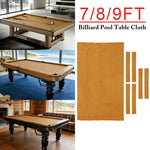 ARIX 7/8/9FT Billiard Table Cloth - High-Density Wool Blend for Smooth & Accurate Play, Anti-Pilling Durable Fabric - Camel Brown