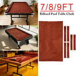 ARIX 7/8/9FT Billiard Table Cloth - High-Density Wool Blend for Smooth & Accurate Play, Anti-Pilling Durable Fabric - Chestnut Brown