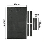 ARIX 7/8/9FT Billiard Table Cloth - High-Density Wool Blend for Smooth & Accurate Play, Anti-Pilling Durable Fabric - Dark Grey