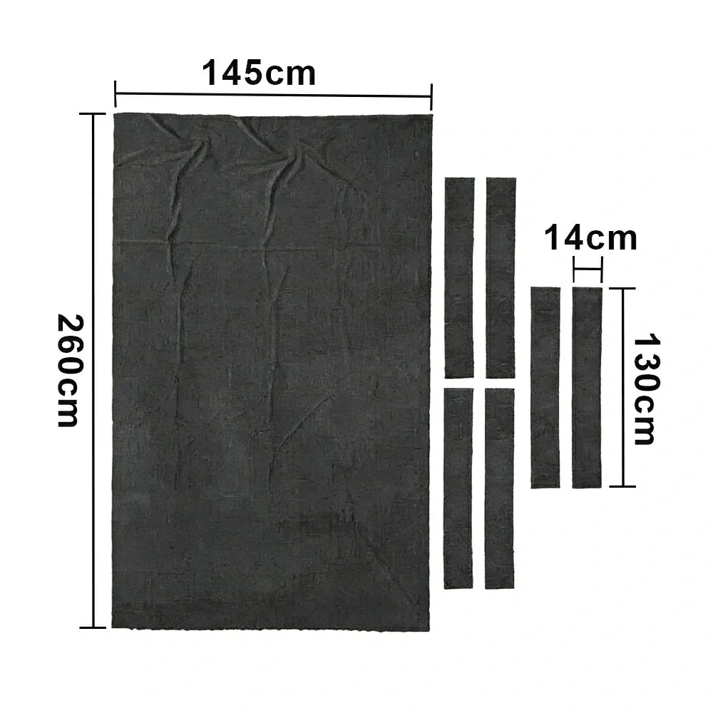 ARIX 7/8/9FT Billiard Table Cloth - High-Density Wool Blend for Smooth & Accurate Play, Anti-Pilling Durable Fabric - Dark Grey