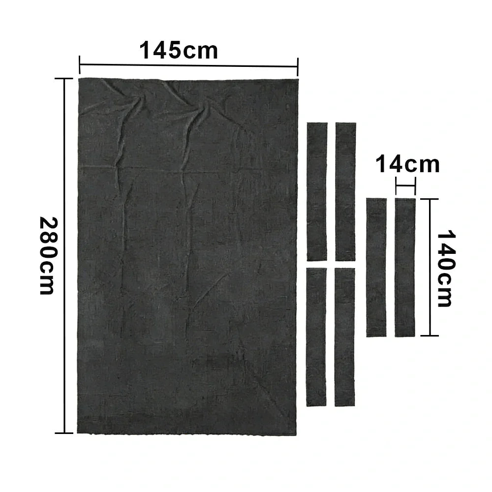 ARIX 7/8/9FT Billiard Table Cloth - High-Density Wool Blend for Smooth & Accurate Play, Anti-Pilling Durable Fabric - Dark Grey