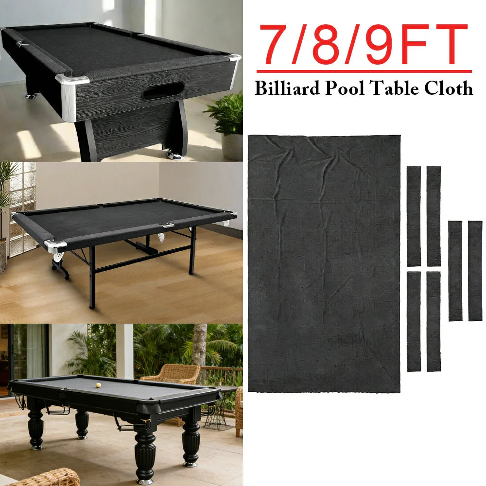 ARIX 7/8/9FT Billiard Table Cloth - High-Density Wool Blend for Smooth & Accurate Play, Anti-Pilling Durable Fabric - Dark Grey