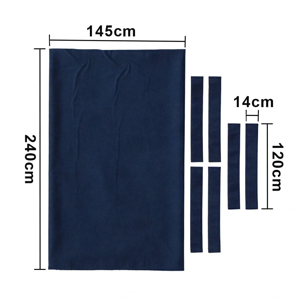 ARIX 7/8/9FT Billiard Table Cloth - High-Density Wool Blend for Smooth & Accurate Play, Anti-Pilling Durable Fabric - Deep Navy Blue