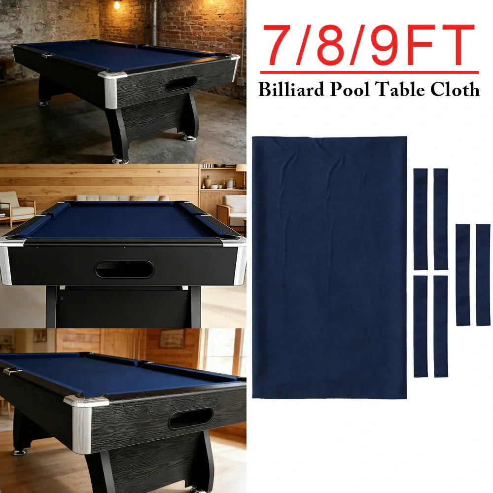 ARIX 7/8/9FT Billiard Table Cloth - High-Density Wool Blend for Smooth & Accurate Play, Anti-Pilling Durable Fabric - Deep Navy Blue