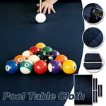 ARIX 7/8/9FT Billiard Table Cloth - High-Density Wool Blend for Smooth & Accurate Play, Anti-Pilling Durable Fabric - Deep Navy