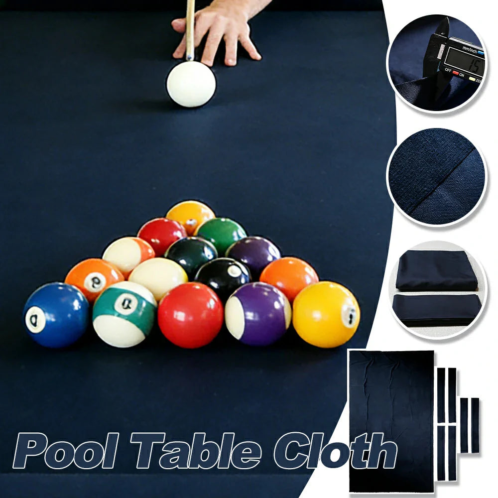 ARIX 7/8/9FT Billiard Table Cloth - High-Density Wool Blend for Smooth & Accurate Play, Anti-Pilling Durable Fabric - Deep Navy