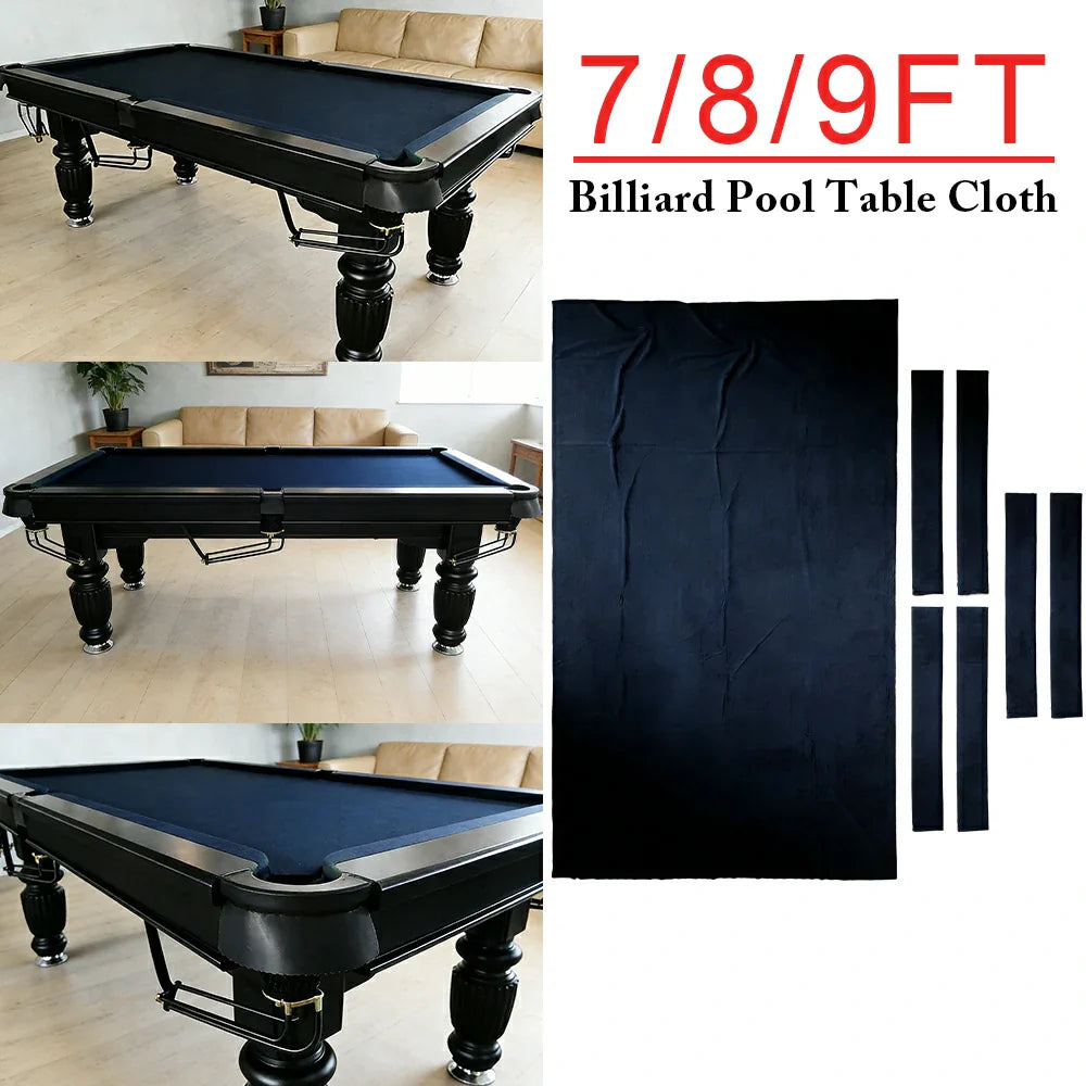 ARIX 7/8/9FT Billiard Table Cloth - High-Density Wool Blend for Smooth & Accurate Play, Anti-Pilling Durable Fabric - Deep Navy