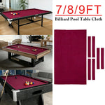 ARIX 7/8/9FT Billiard Table Cloth - High-Density Wool Blend for Smooth & Accurate Play, Anti-Pilling Durable Fabric - Deep Rose