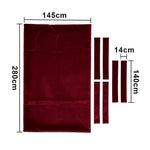 ARIX 7/8/9FT Billiard Table Cloth - High-Density Wool Blend for Smooth & Accurate Play, Anti-Pilling Durable Fabric - Deep Burgundy