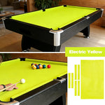 ARIX 7/8/9FT Billiard Table Cloth - High-Density Wool Blend for Smooth & Accurate Play, Anti-Pilling Durable Fabric - Electric Yellow