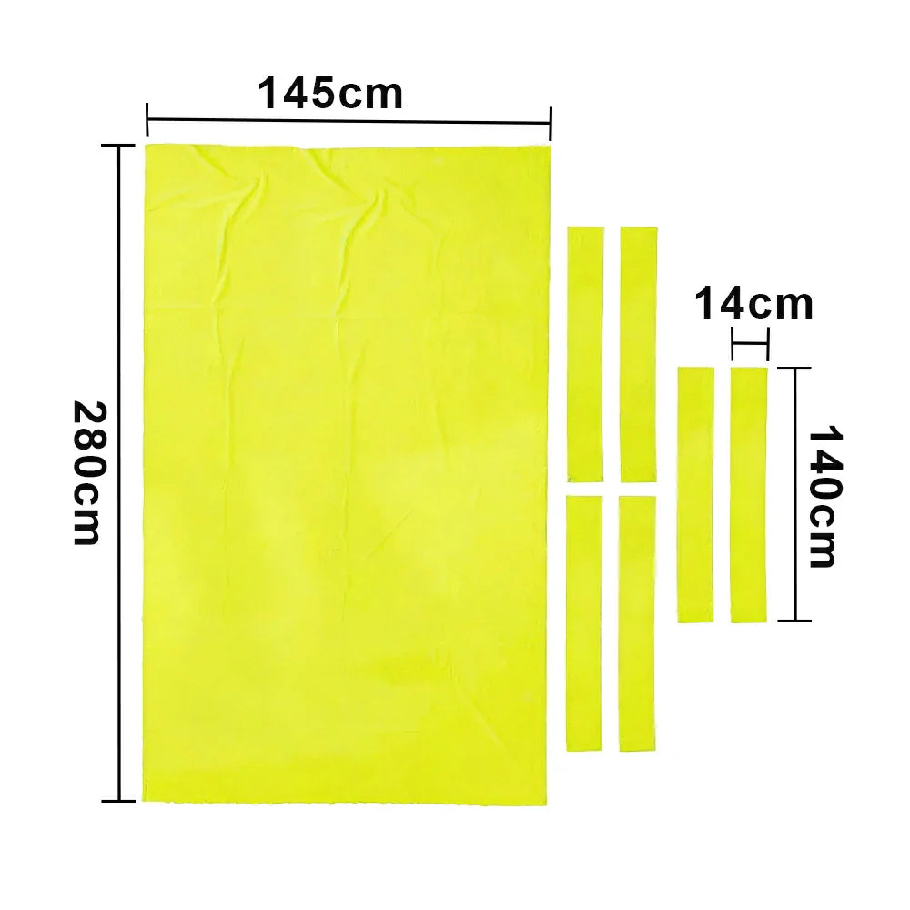 ARIX 7/8/9FT Billiard Table Cloth - High-Density Wool Blend for Smooth & Accurate Play, Anti-Pilling Durable Fabric - Electric Yellow