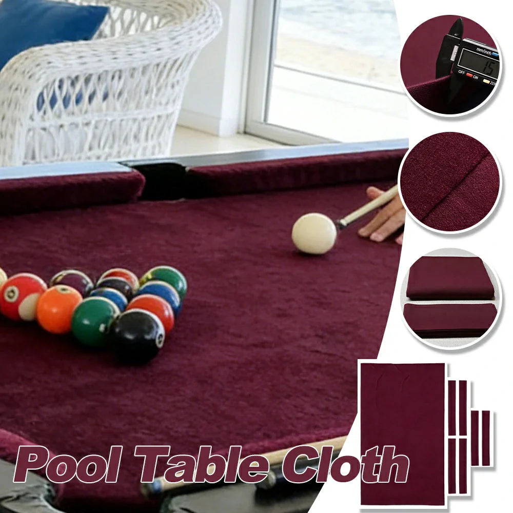 ARIX 7/8/9FT Billiard Table Cloth - High-Density Wool Blend for Smooth & Accurate Play, Anti-Pilling Durable Fabric - Eggplant Purple