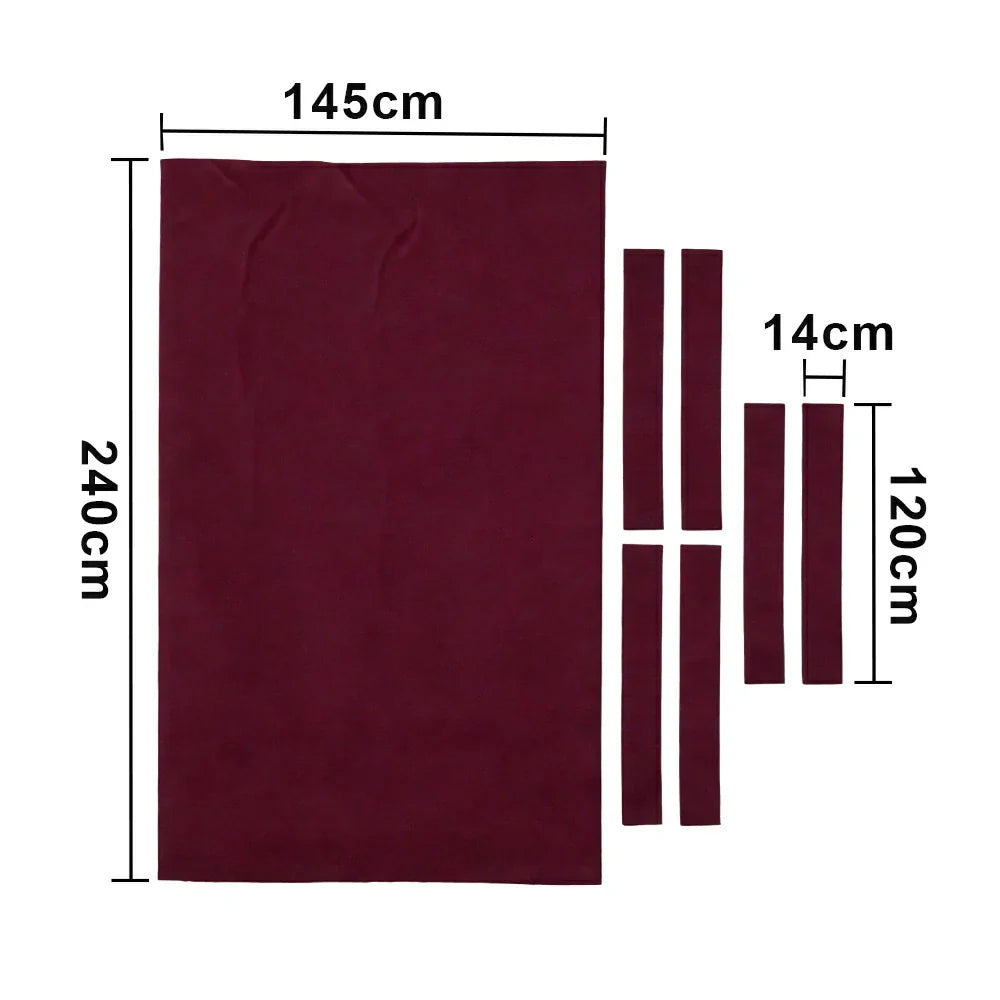 ARIX 7/8/9FT Billiard Table Cloth - High-Density Wool Blend for Smooth & Accurate Play, Anti-Pilling Durable Fabric - Eggplant Purple