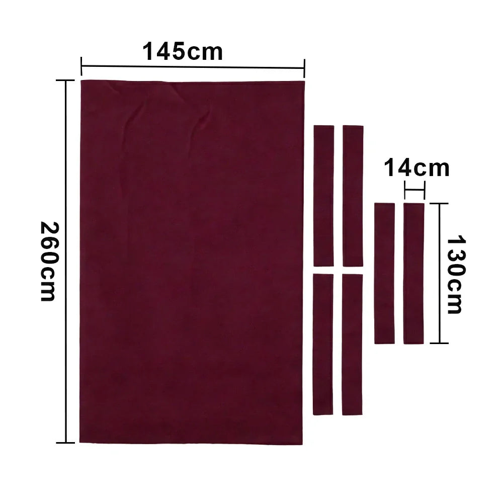 ARIX 7/8/9FT Billiard Table Cloth - High-Density Wool Blend for Smooth & Accurate Play, Anti-Pilling Durable Fabric - Eggplant Purple