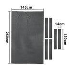 ARIX 7/8/9FT Billiard Table Cloth - High-Density Wool Blend for Smooth & Accurate Play, Anti-Pilling Durable Fabric - Graphite Grey