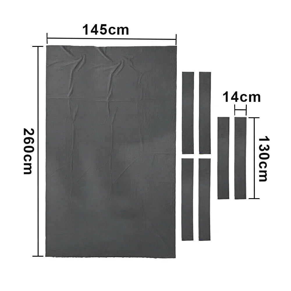 ARIX 7/8/9FT Billiard Table Cloth - High-Density Wool Blend for Smooth & Accurate Play, Anti-Pilling Durable Fabric - Graphite Grey