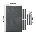 ARIX 7/8/9FT Billiard Table Cloth - High-Density Wool Blend for Smooth & Accurate Play, Anti-Pilling Durable Fabric - Graphite Grey