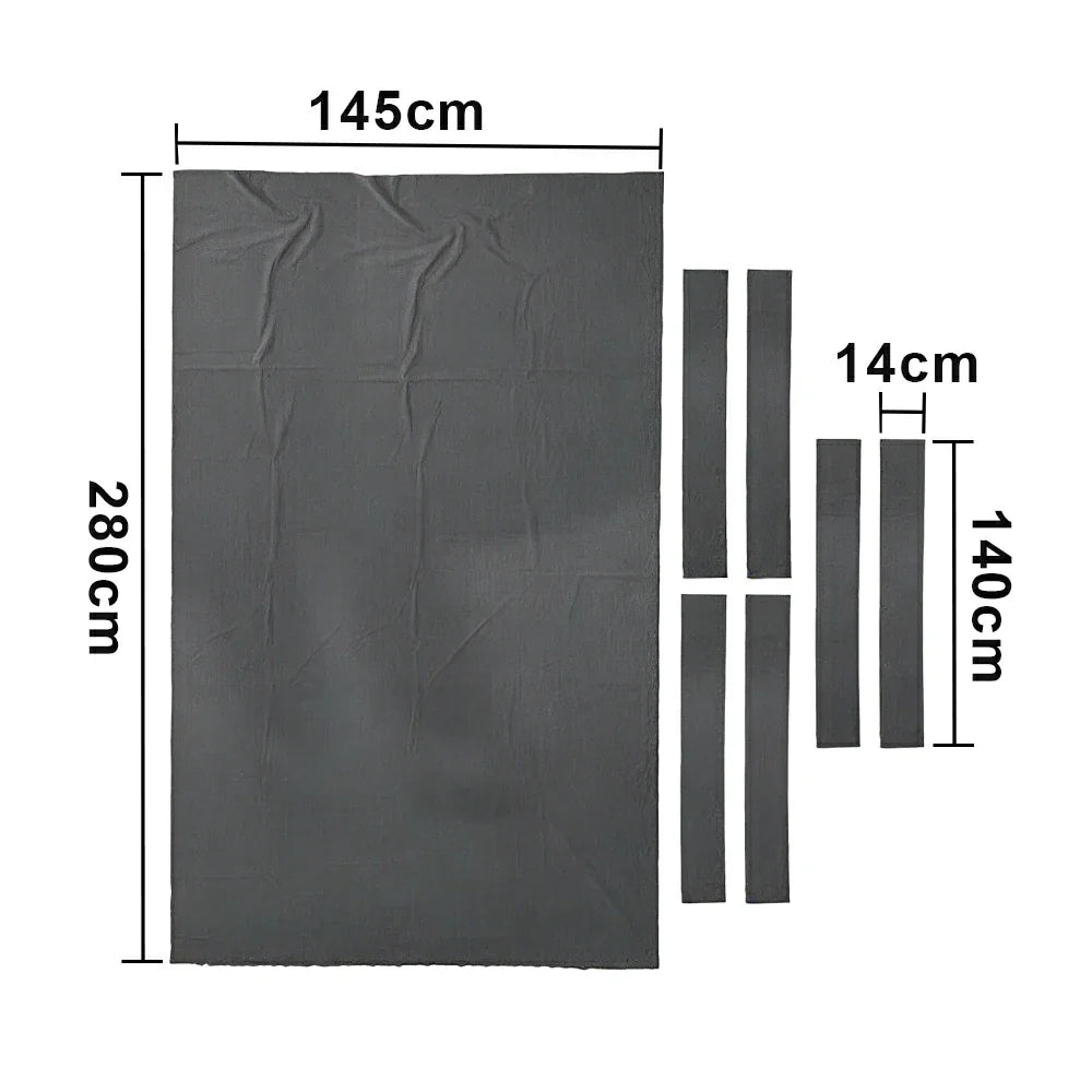 ARIX 7/8/9FT Billiard Table Cloth - High-Density Wool Blend for Smooth & Accurate Play, Anti-Pilling Durable Fabric - Graphite Grey
