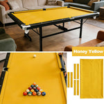 ARIX 7/8/9FT Billiard Table Cloth - High-Density Wool Blend for Smooth & Accurate Play, Anti-Pilling Durable Fabric - Honey Yellow