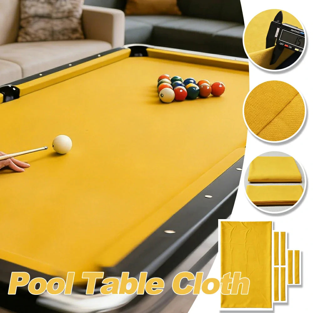 ARIX 7/8/9FT Billiard Table Cloth - High-Density Wool Blend for Smooth & Accurate Play, Anti-Pilling Durable Fabric - Honey Yellow