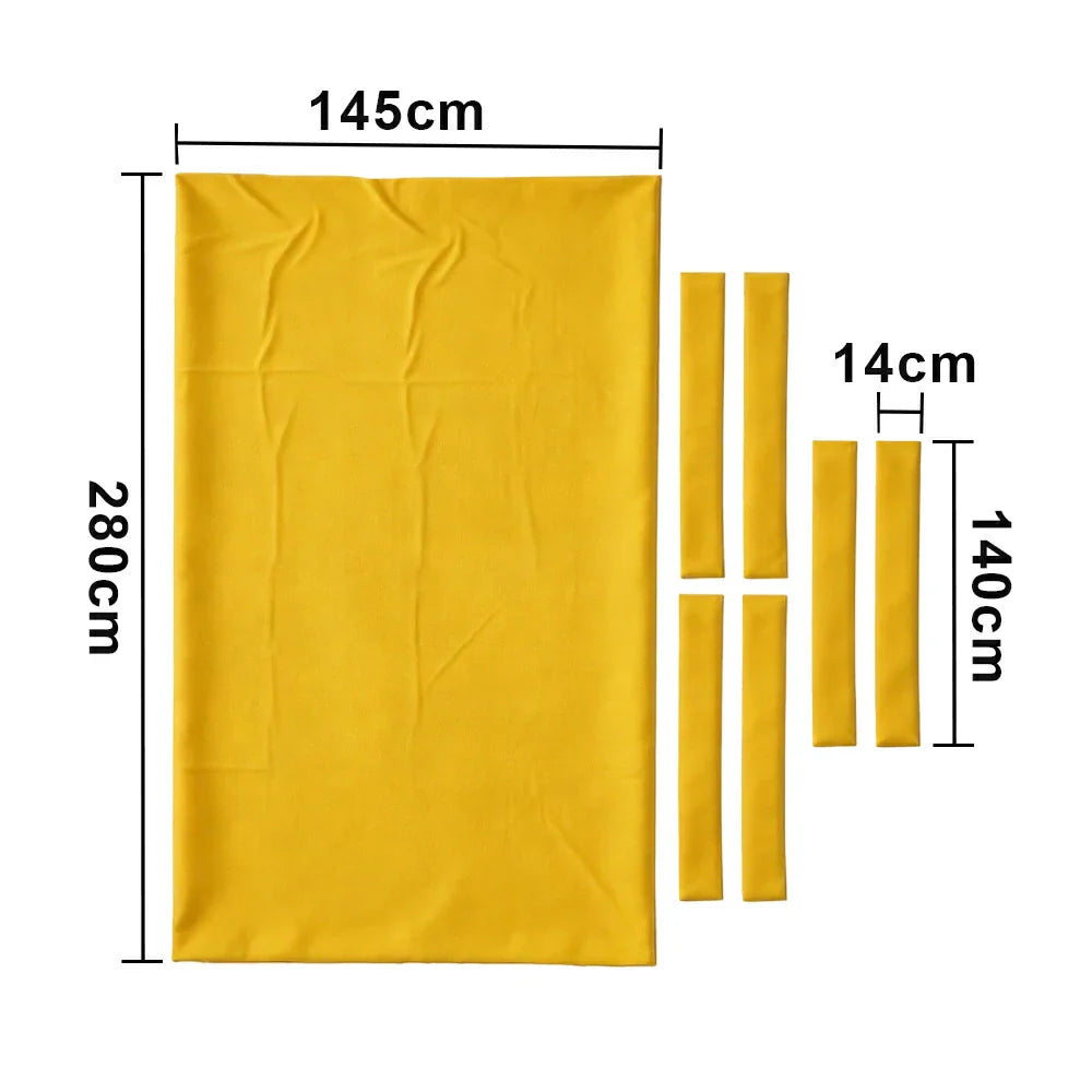 ARIX 7/8/9FT Billiard Table Cloth - High-Density Wool Blend for Smooth & Accurate Play, Anti-Pilling Durable Fabric - Honey Yellow