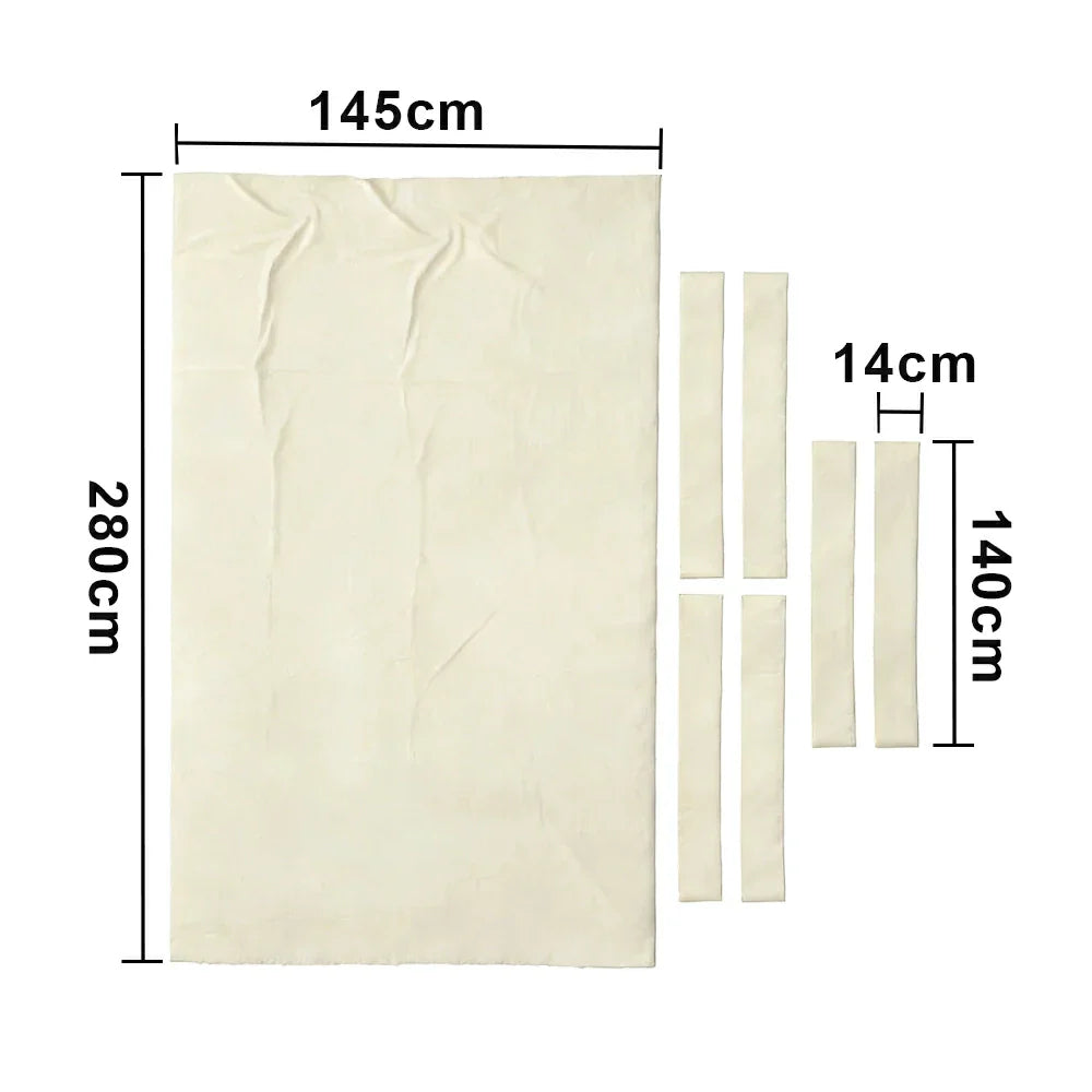ARIX 7/8/9FT Billiard Table Cloth - High-Density Wool Blend for Smooth & Accurate Play, Anti-Pilling Durable Fabric - Ivory White