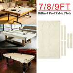 ARIX 7/8/9FT Billiard Table Cloth - High-Density Wool Blend for Smooth & Accurate Play, Anti-Pilling Durable Fabric - Ivory White