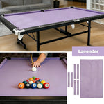 ARIX 7/8/9FT Billiard Table Cloth - High-Density Wool Blend for Smooth & Accurate Play, Anti-Pilling Durable Fabric - Lavender