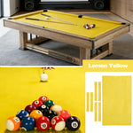ARIX 7/8/9FT Billiard Table Cloth - High-Density Wool Blend for Smooth & Accurate Play, Anti-Pilling Durable Fabric - Lemon Yellow