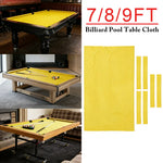 ARIX 7/8/9FT Billiard Table Cloth - High-Density Wool Blend for Smooth & Accurate Play, Anti-Pilling Durable Fabric - Lemon Yellow