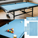 ARIX 7/8/9FT Billiard Table Cloth - High-Density Wool Blend for Smooth & Accurate Play, Anti-Pilling Durable Fabric - Light Blue